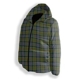 ScotsTee Shop Scottish Donald of Clan Ranald Ancient Premium Tartan Down Jacket Winter White Duck Down Plaid