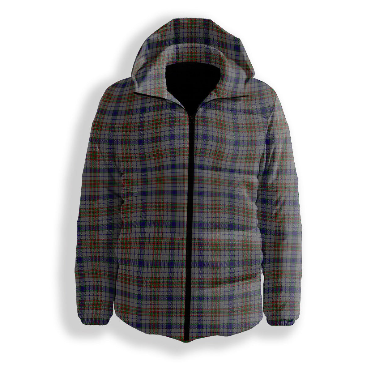 ScotsTee Shop Scottish Gayre Hunting Premium Tartan Down Jacket Winter White Duck Down Plaid