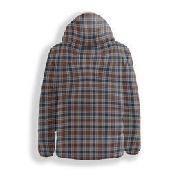 ScotsTee Shop Scottish Gayre Arisaidh Premium Tartan Down Jacket Winter White Duck Down Plaid