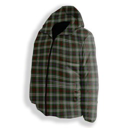 ScotsTee Shop Scottish Fraser Hunting Dress Premium Tartan Down Jacket Winter White Duck Down Plaid