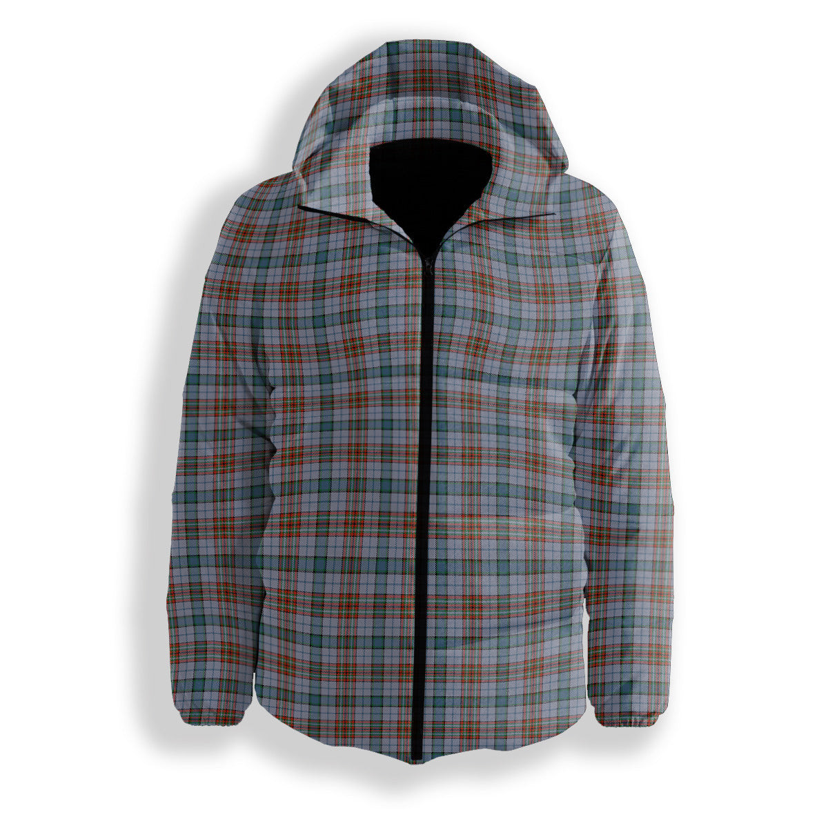 ScotsTee Shop Scottish Gayre Hunting Ancient Premium Tartan Down Jacket Winter White Duck Down Plaid