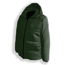 ScotsTee Shop Scottish Gayre Bodyguard Premium Tartan Down Jacket Winter White Duck Down Plaid