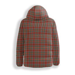 ScotsTee Shop Scottish Donald of Lochmaddy Ancient Premium Tartan Down Jacket Winter White Duck Down Plaid