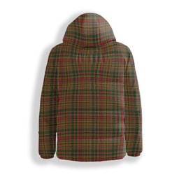 ScotsTee Shop Scottish Drummond of Strathallan Premium Tartan Down Jacket Winter White Duck Down Plaid