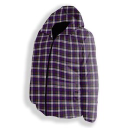 ScotsTee Shop Scottish Donald Dress Modern Premium Tartan Down Jacket Winter White Duck Down Plaid