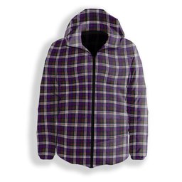 ScotsTee Shop Scottish Donald Dress Modern Premium Tartan Down Jacket Winter White Duck Down Plaid