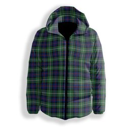 ScotsTee Shop Scottish Davidson of Tulloch Modern Premium Tartan Down Jacket Winter White Duck Down Plaid