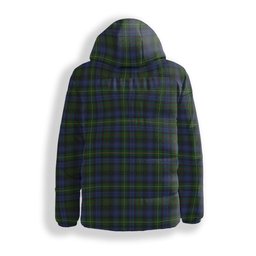 ScotsTee Shop Scottish Farquharson Vestiarium Scoticum Premium Tartan Down Jacket Winter White Duck Down Plaid