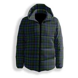 ScotsTee Shop Scottish Farquharson Vestiarium Scoticum Premium Tartan Down Jacket Winter White Duck Down Plaid