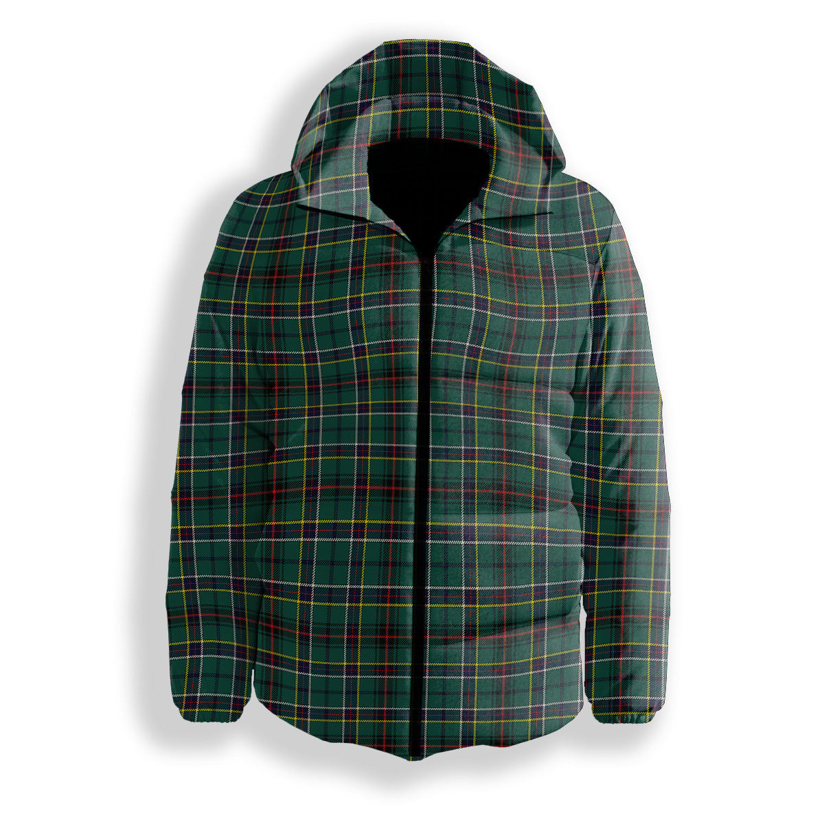 ScotsTee Shop Scottish Duncan of Sketraw Modern Premium Tartan Down Jacket Winter White Duck Down Plaid