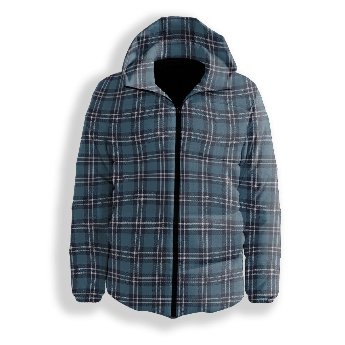 ScotsTee Shop Scottish Earl of St Andrews Premium Tartan Down Jacket Winter White Duck Down Plaid
