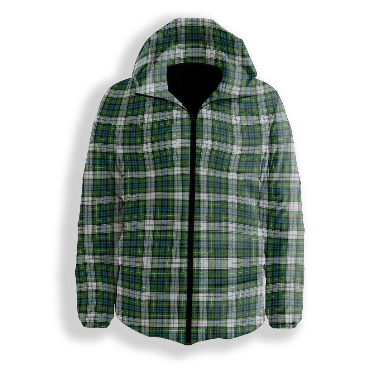 ScotsTee Shop Scottish Forbes Dress Ancient Premium Tartan Down Jacket Winter White Duck Down Plaid