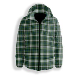 ScotsTee Shop Scottish Forbes Dress Ancient Premium Tartan Down Jacket Winter White Duck Down Plaid