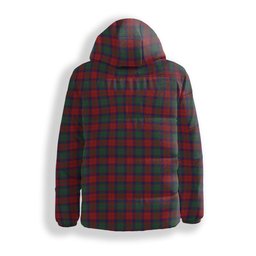 ScotsTee Shop Scottish Fraser of Struy Premium Tartan Down Jacket Winter White Duck Down Plaid