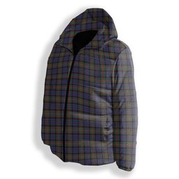 ScotsTee Shop Scottish Fletcher of Dunans SC Premium Tartan Down Jacket Winter White Duck Down Plaid