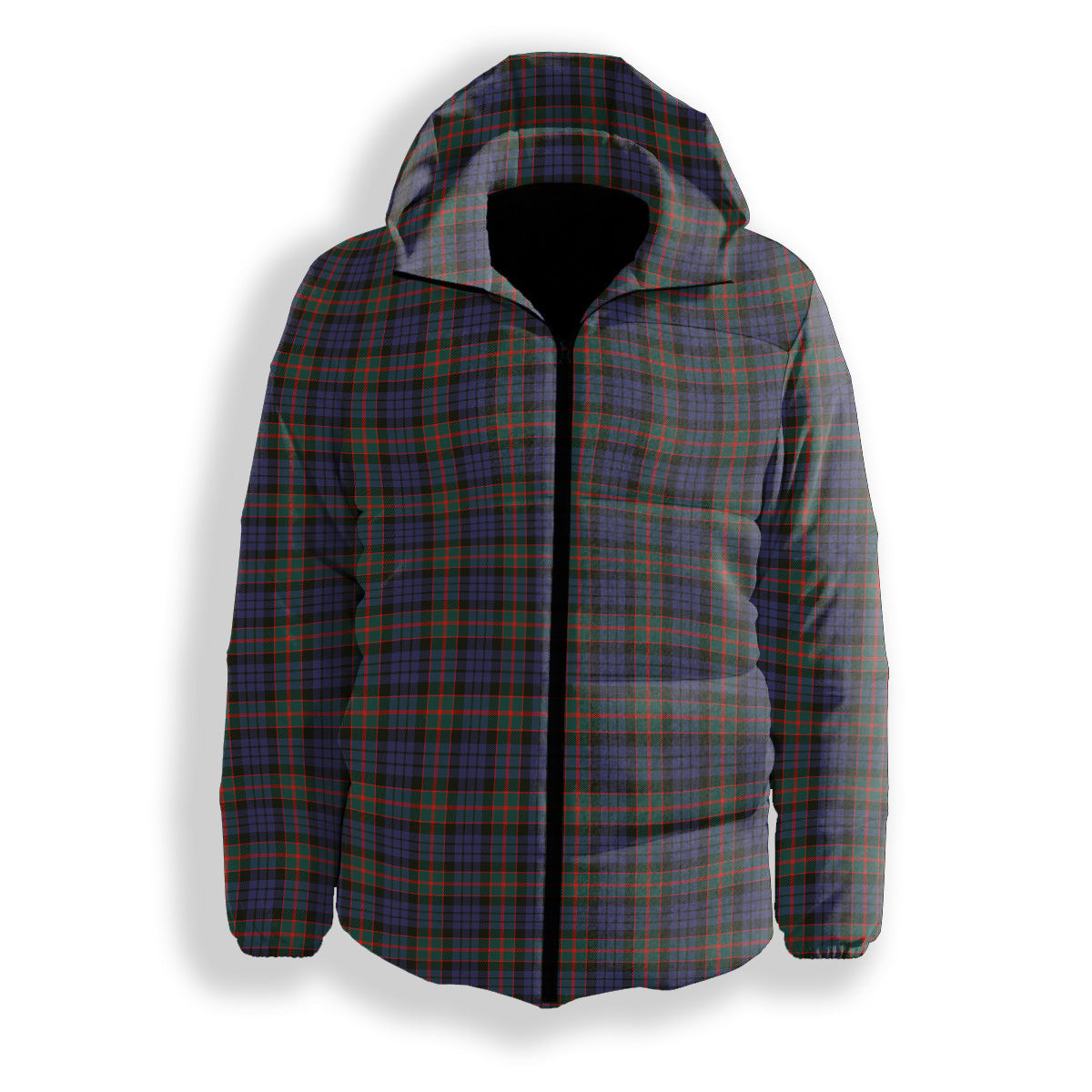 ScotsTee Shop Scottish Fletcher of Dunans SC Premium Tartan Down Jacket Winter White Duck Down Plaid