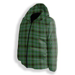 ScotsTee Shop Scottish Duncan of Sketraw Ancient Premium Tartan Down Jacket Winter White Duck Down Plaid