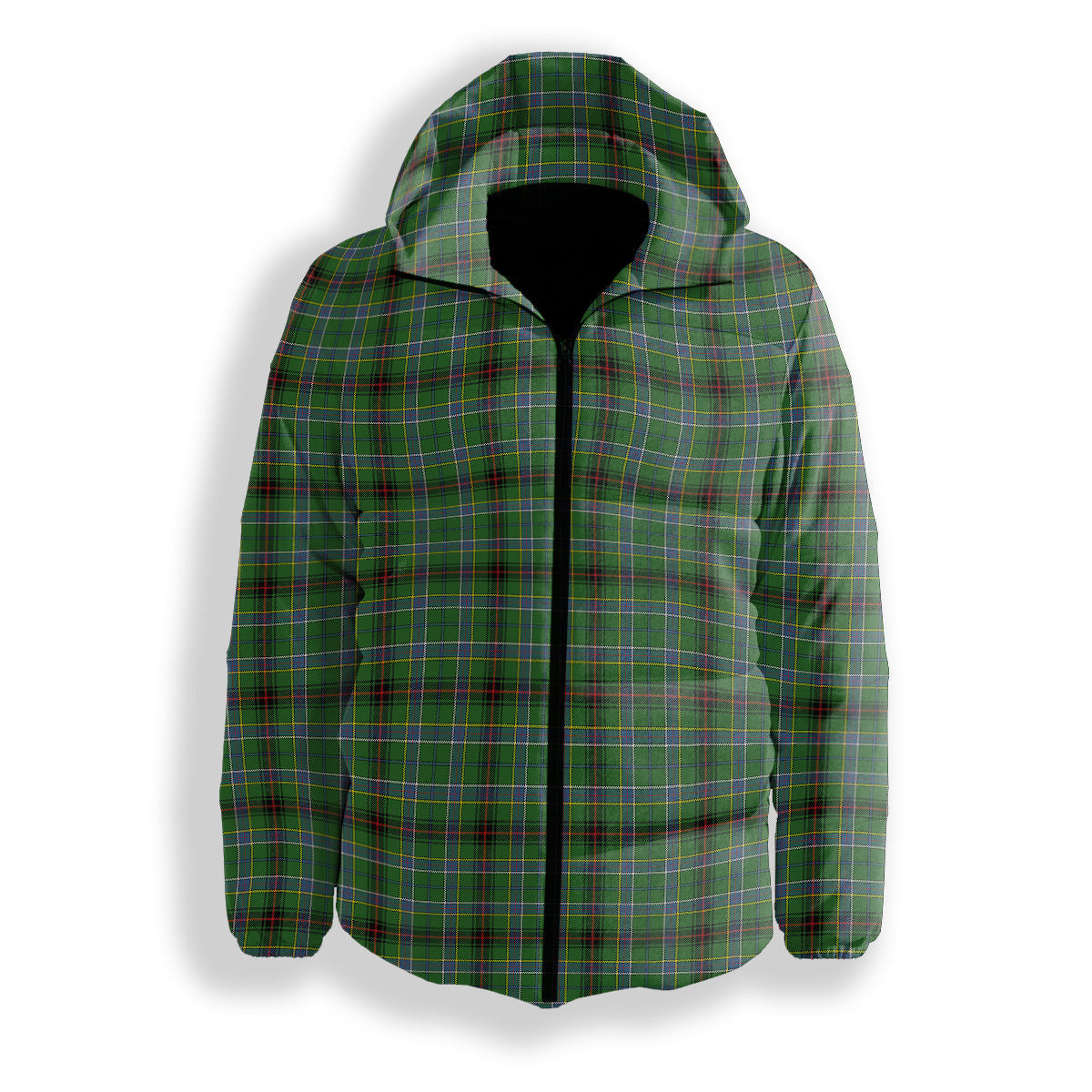 ScotsTee Shop Scottish Duncan of Sketraw Ancient Premium Tartan Down Jacket Winter White Duck Down Plaid