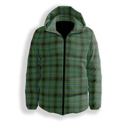 ScotsTee Shop Scottish Duncan of Sketraw Ancient Premium Tartan Down Jacket Winter White Duck Down Plaid