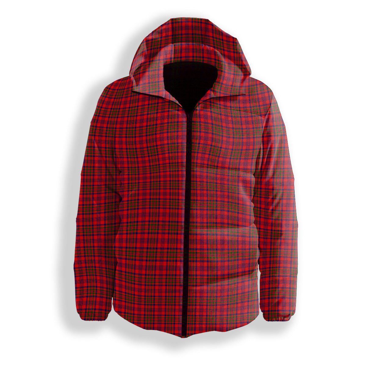ScotsTee Shop Scottish Murray of Tulloch Modern Premium Tartan Down Jacket Winter White Duck Down Plaid