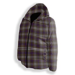 ScotsTee Shop Scottish MacDonell of Glengarry Dress Modern Premium Tartan Down Jacket Winter White Duck Down Plaid
