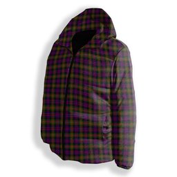 ScotsTee Shop Scottish McDonell Of Glengarry Modern Premium Tartan Down Jacket Winter White Duck Down Plaid