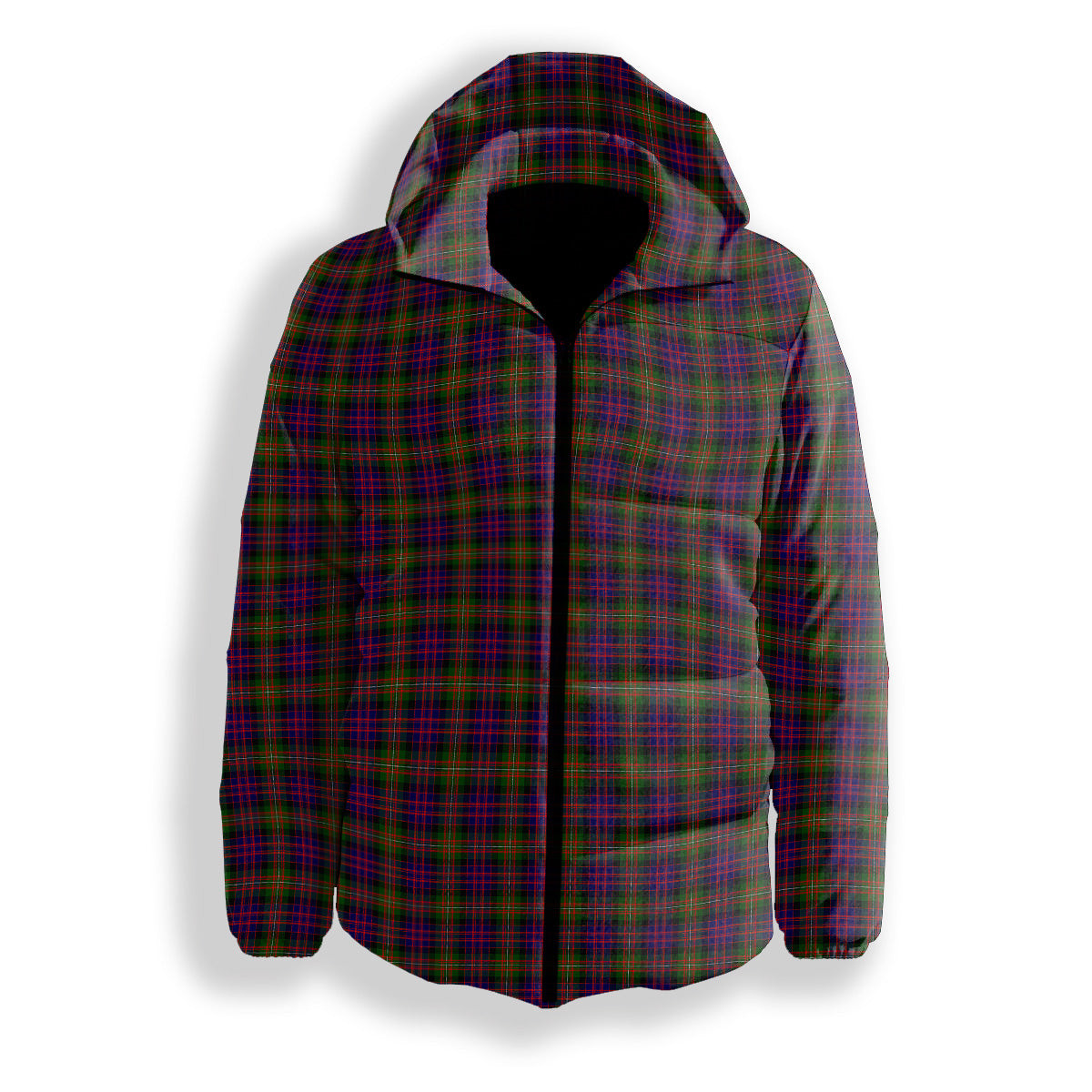 ScotsTee Shop Scottish McDonell Of Glengarry Modern Premium Tartan Down Jacket Winter White Duck Down Plaid
