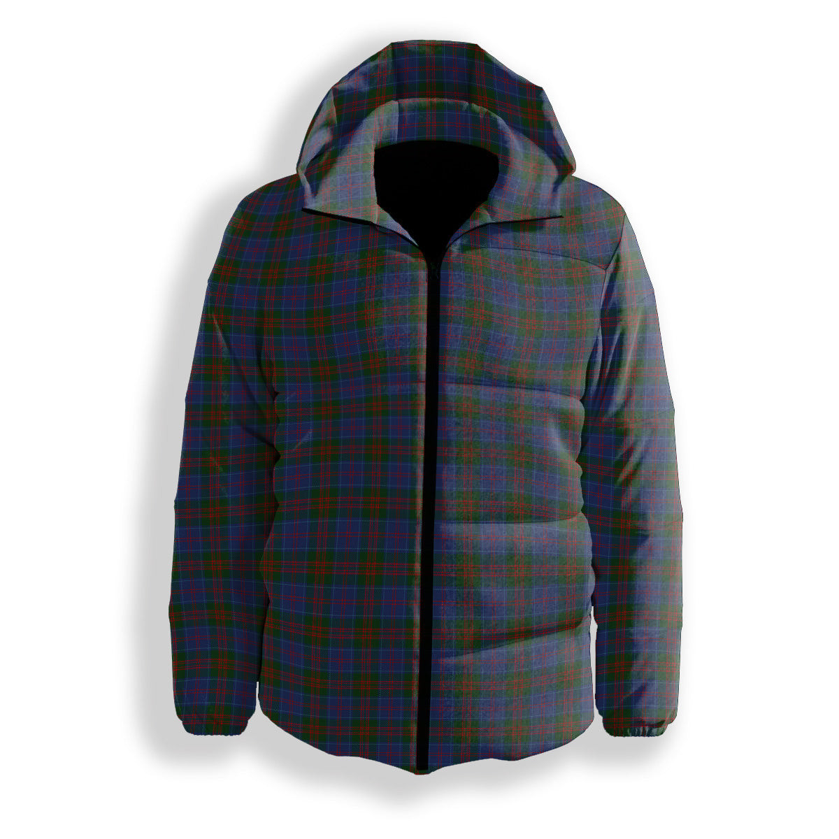 ScotsTee Shop Scottish Stewart of Appin 2 Premium Tartan Down Jacket Winter White Duck Down Plaid