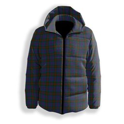 ScotsTee Shop Scottish Stewart of Appin 2 Premium Tartan Down Jacket Winter White Duck Down Plaid