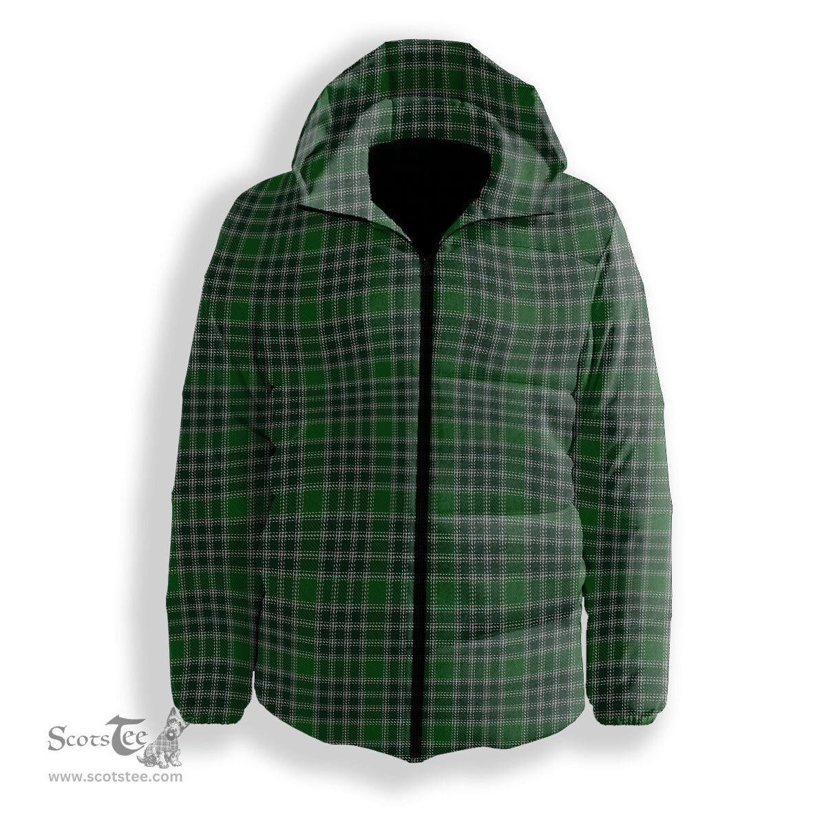 ScotsTee Shop Scottish MacDonald Lord of the Isles Hunting Premium Tartan Down Jacket Winter White Duck Down Plaid