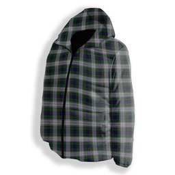 ScotsTee Shop Scottish Murray of Atholl Dress Premium Tartan Down Jacket Winter White Duck Down Plaid