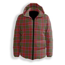 ScotsTee Shop Scottish Shaw of Tordarroch Ancient Premium Tartan Down Jacket Winter White Duck Down Plaid