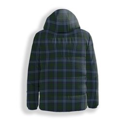 ScotsTee Shop Scottish Jones of Wales Premium Tartan Down Jacket Winter White Duck Down Plaid