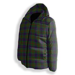 ScotsTee Shop Scottish Stewart of Appin Hunting Premium Tartan Down Jacket Winter White Duck Down Plaid