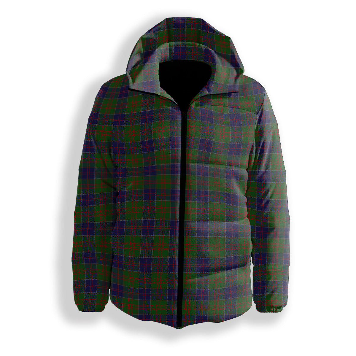 ScotsTee Shop Scottish Stewart of Appin Hunting Premium Tartan Down Jacket Winter White Duck Down Plaid
