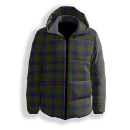 ScotsTee Shop Scottish Stewart of Appin Hunting Premium Tartan Down Jacket Winter White Duck Down Plaid