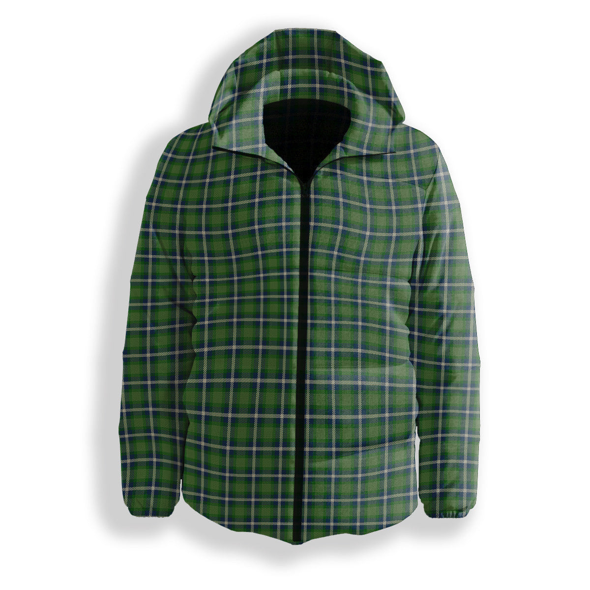ScotsTee Shop Scottish Young Life International Scotland Premium Tartan Down Jacket Winter White Duck Down Plaid