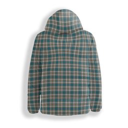 ScotsTee Shop Scottish Livingstone Dress Ancient Premium Tartan Down Jacket Winter White Duck Down Plaid