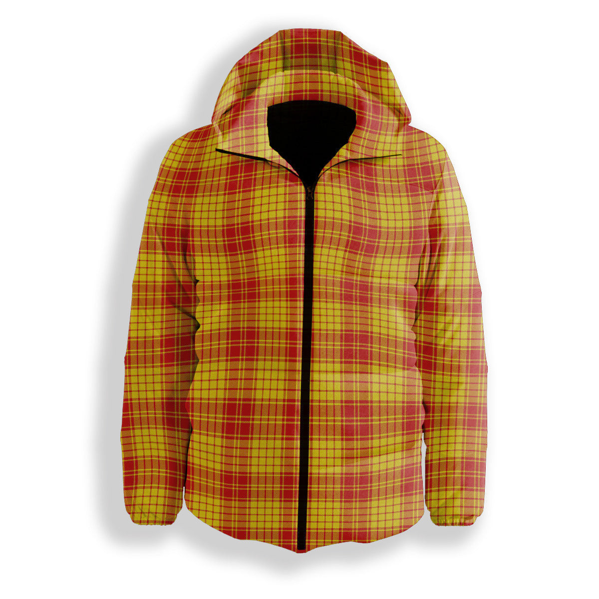 ScotsTee Shop Scottish McMillan Dress Modern Premium Tartan Down Jacket Winter White Duck Down Plaid