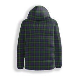 ScotsTee Shop Scottish Maresh Premium Tartan Down Jacket Winter White Duck Down Plaid