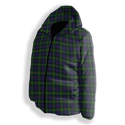 ScotsTee Shop Scottish Maresh Premium Tartan Down Jacket Winter White Duck Down Plaid