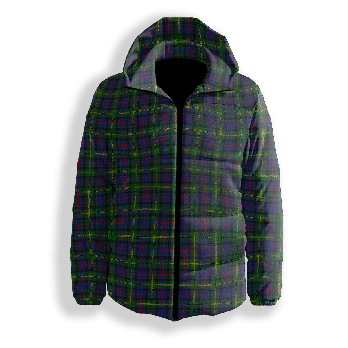 ScotsTee Shop Scottish Maresh Premium Tartan Down Jacket Winter White Duck Down Plaid
