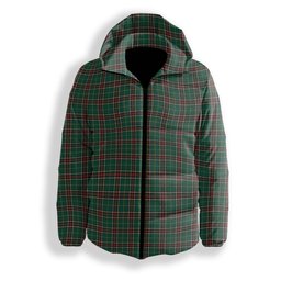 ScotsTee Shop Scottish Newfoundland Labrador Province Canada Modern Premium Tartan Down Jacket Winter White Duck Down Plaid