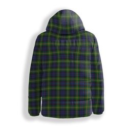 ScotsTee Shop Scottish Gordon of Esselmont Premium Tartan Down Jacket Winter White Duck Down Plaid