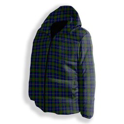 ScotsTee Shop Scottish McLeod of Harris Modern Premium Tartan Down Jacket Winter White Duck Down Plaid