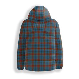 ScotsTee Shop Scottish Traill Premium Tartan Down Jacket Winter White Duck Down Plaid
