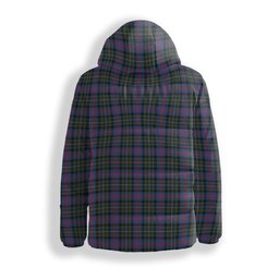 ScotsTee Shop Scottish Malcolm of Berwick Modern Premium Tartan Down Jacket Winter White Duck Down Plaid