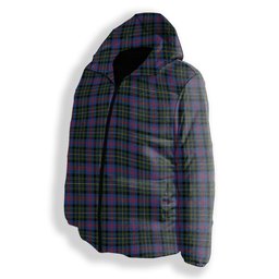 ScotsTee Shop Scottish Malcolm of Berwick Modern Premium Tartan Down Jacket Winter White Duck Down Plaid