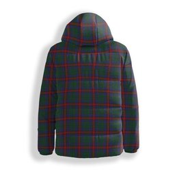 ScotsTee Shop Scottish Jardine Dress Premium Tartan Down Jacket Winter White Duck Down Plaid
