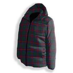 ScotsTee Shop Scottish Jardine Dress Premium Tartan Down Jacket Winter White Duck Down Plaid